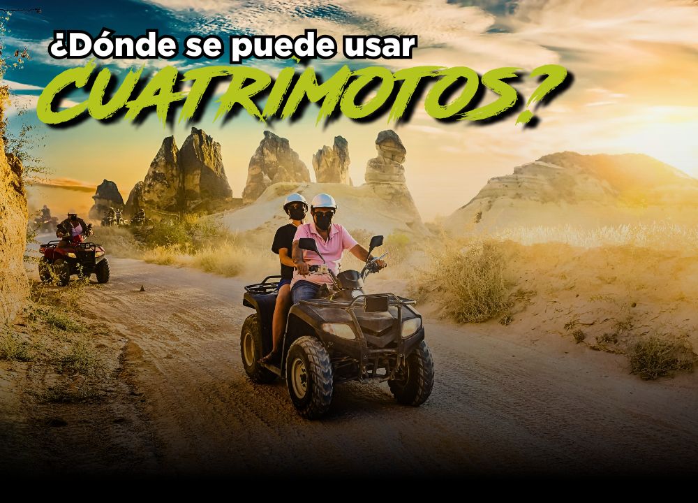 ¿Dónde se puede usar una cuatrimoto?